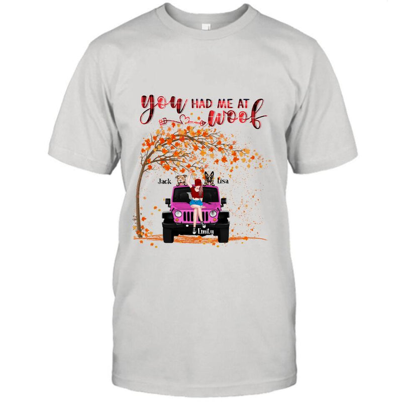 Personalized Off-road, Fall Dog Mom T-shirt - Dog Lover - Rockin' The Dog Mom Life