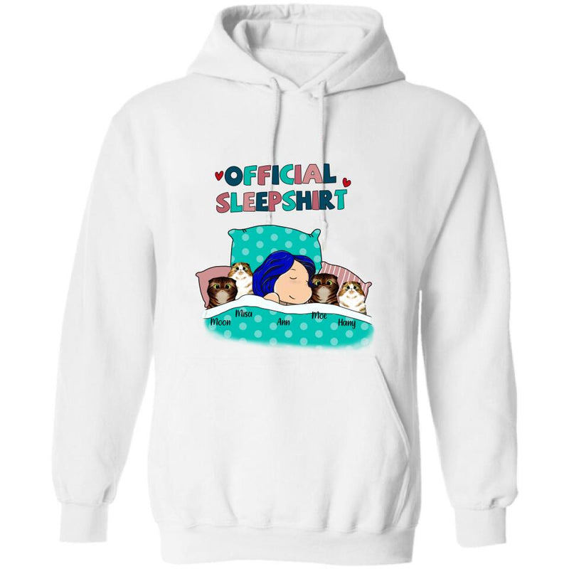 Personalized Cat Shirt - Up to 4 Cats - Cat Official Sleepshirt