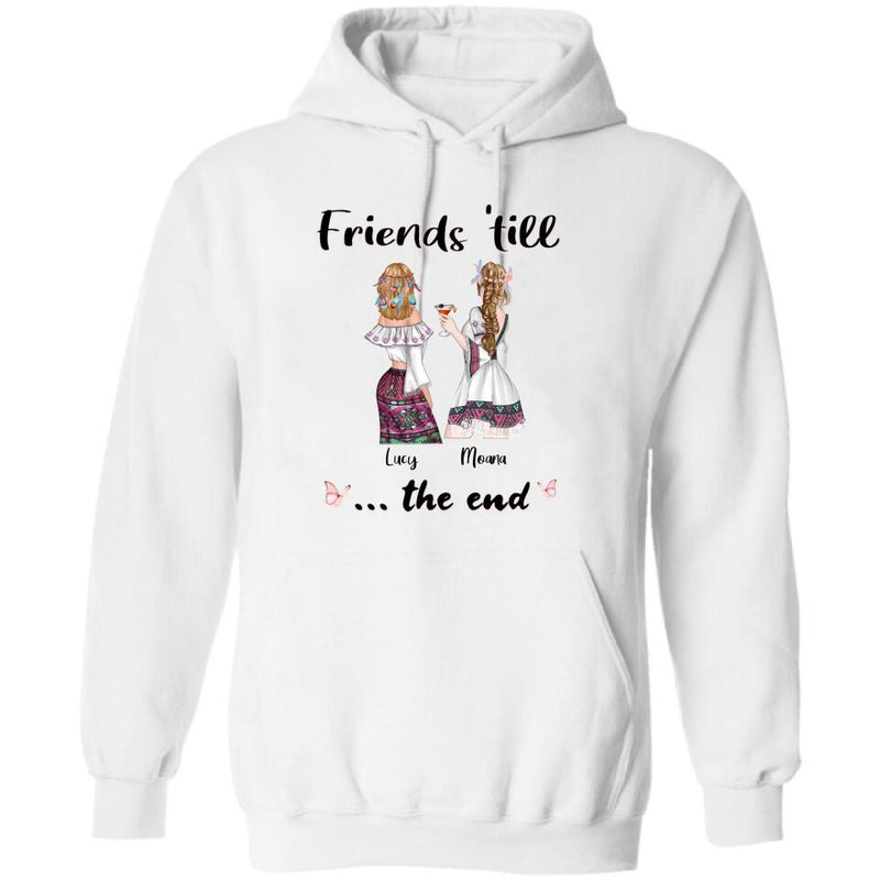 Personalized Bohemian Friends T-shirt/Hoodie - Best Idea for Friends - Friends 'till the end