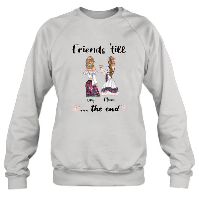 Custom Personalized Bohemian Friends T-shirt/ Hoodie - Best Idea for Friends - Friends 'till the end