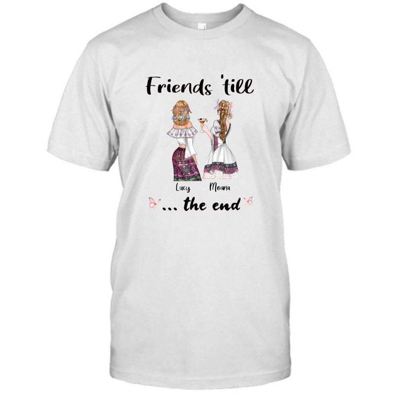 Personalized Bohemian Friends T-shirt/Hoodie - Best Idea for Friends - Friends 'till the end