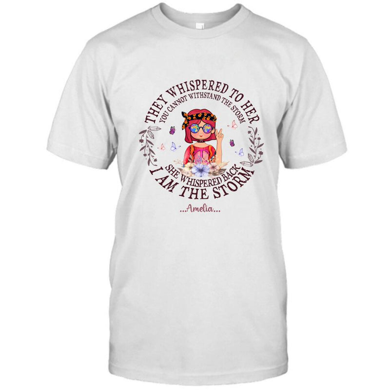 Personalized Hippie Girl T-shirt/Pullover Hoodie - Best Gift For Girl - I Am The Storm