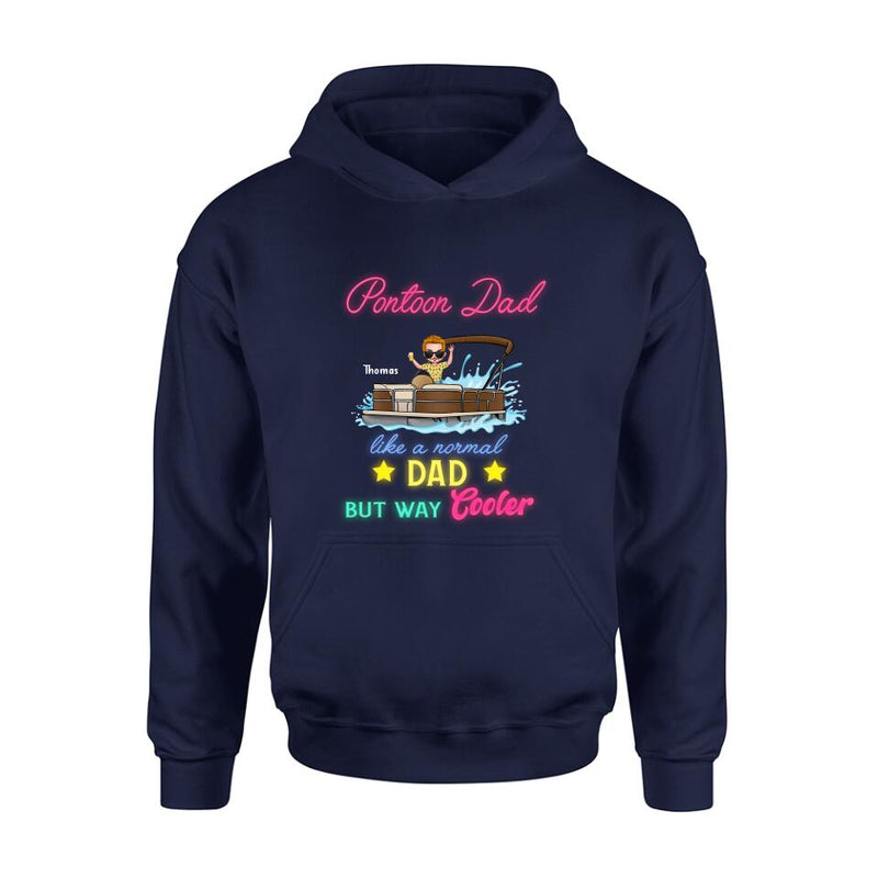 Personalized Pontoon Unisex T-shirt - Gift Idea For Father's Day - Pontoon Dad Like A Normal Dad But Way Cooler