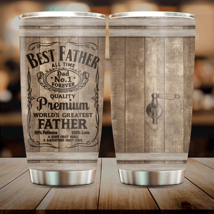 Happy Father's Day Tumbler - Gift Idea From Son/ Daughter To Dad