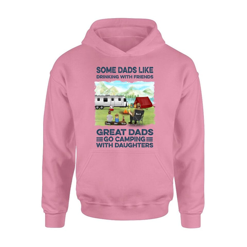 Personalized Father Daughter Camping Shirt/ Pullover Hoodie - Father's Day Gift Idea For Father/ Camping Lover - My Favorite Camping Buddies Call Me Dad