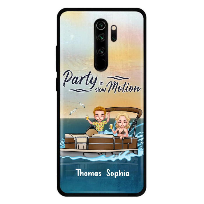 Custom Personalized Pontoon Couple/ Queen/ Captain Phone Case - Pontoon Gift Idea - Husband And Wife Pontoon Partners For Life - Case For Xiaomi, Oppo And Huawei