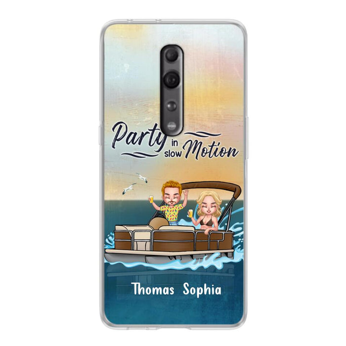 Custom Personalized Pontoon Couple/ Queen/ Captain Phone Case - Pontoon Gift Idea - Husband And Wife Pontoon Partners For Life - Case For Xiaomi, Oppo And Huawei