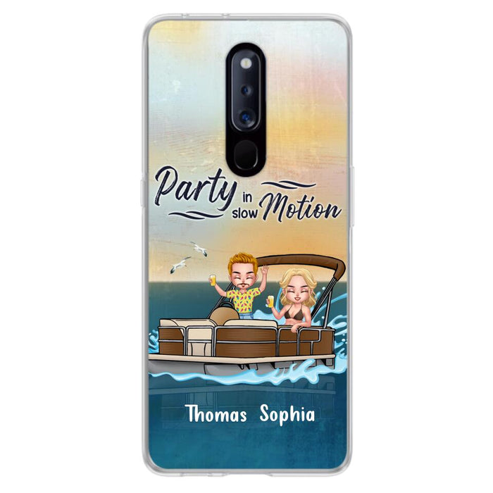 Custom Personalized Pontoon Couple/ Queen/ Captain Phone Case - Pontoon Gift Idea - Husband And Wife Pontoon Partners For Life - Case For Xiaomi, Oppo And Huawei