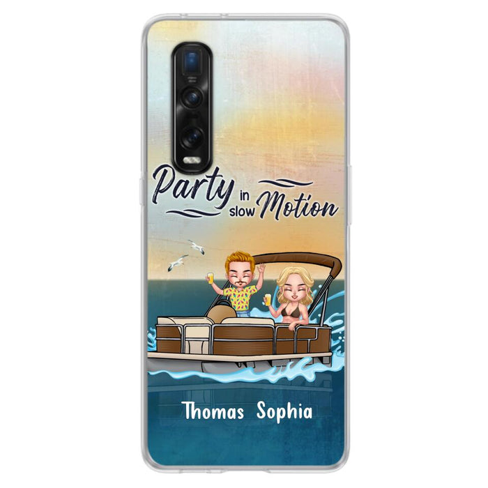 Custom Personalized Pontoon Couple/ Queen/ Captain Phone Case - Pontoon Gift Idea - Husband And Wife Pontoon Partners For Life - Case For Xiaomi, Oppo And Huawei