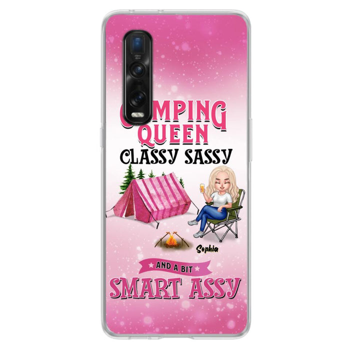 Custom Personalized Camping Queen Phone Case - Gift Idea For Camping Lovers/Mother's Day - Camping Queen Classy Sassy And A Bit Smart Assy - Cases For Oppo, Xiaomi And Huawei