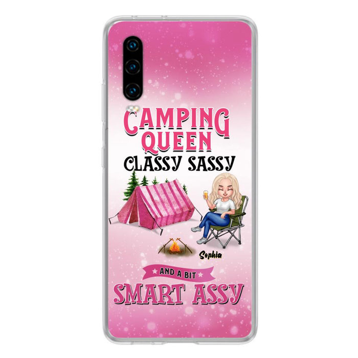 Custom Personalized Camping Queen Phone Case - Gift Idea For Camping Lovers/Mother's Day - Camping Queen Classy Sassy And A Bit Smart Assy - Cases For Oppo, Xiaomi And Huawei