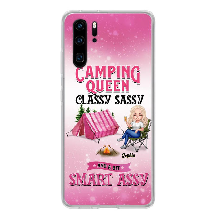 Custom Personalized Camping Queen Phone Case - Gift Idea For Camping Lovers/Mother's Day - Camping Queen Classy Sassy And A Bit Smart Assy - Cases For Oppo, Xiaomi And Huawei