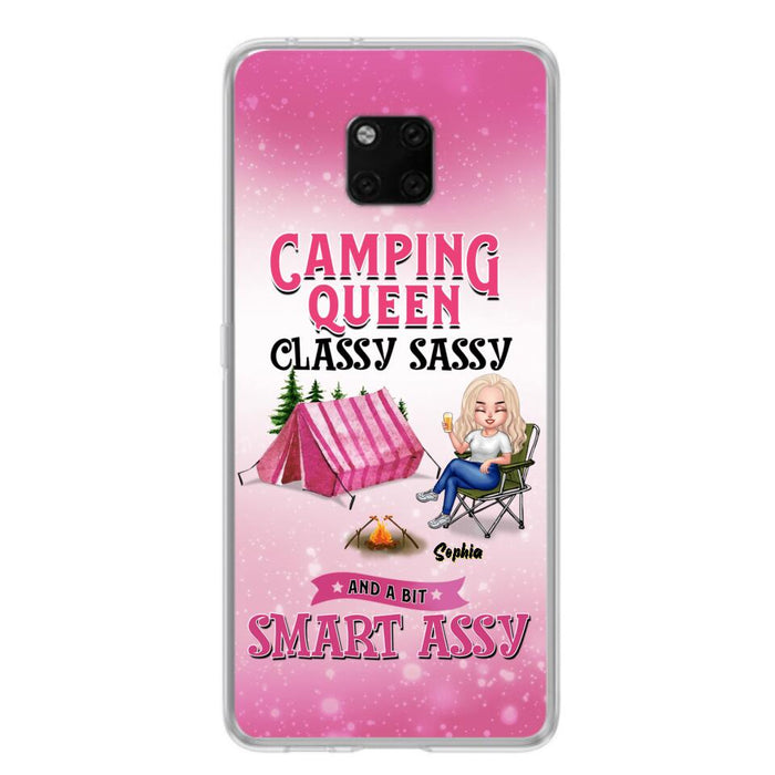 Custom Personalized Camping Queen Phone Case - Gift Idea For Camping Lovers/Mother's Day - Camping Queen Classy Sassy And A Bit Smart Assy - Cases For Oppo, Xiaomi And Huawei