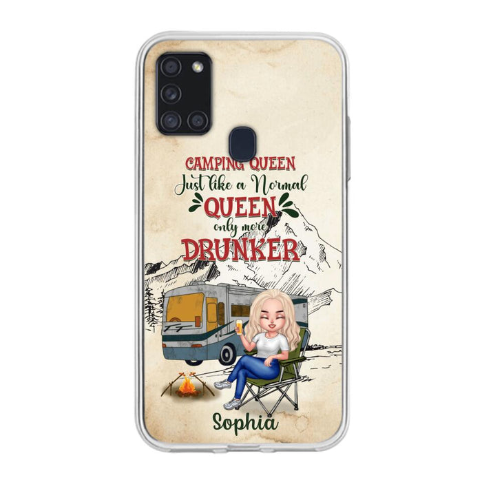 Custom Personalized Camping Queen Phone Case - Gift Idea For Camping Lovers - Camping Queen Classy Sassy And A Bit Smart Assy - Case For iPhone And Samsung