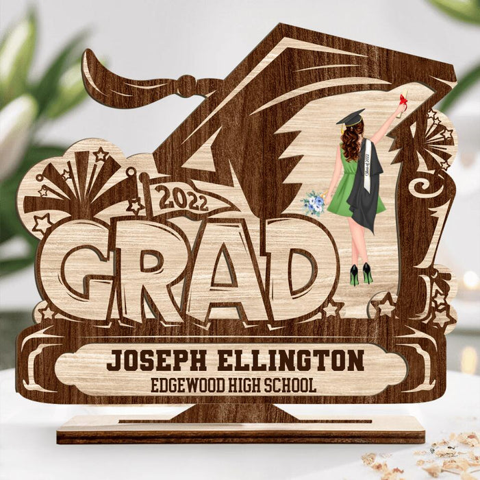 Custom Personalized Graduation Wooden Plaque - Graduation 2022 Gift Idea