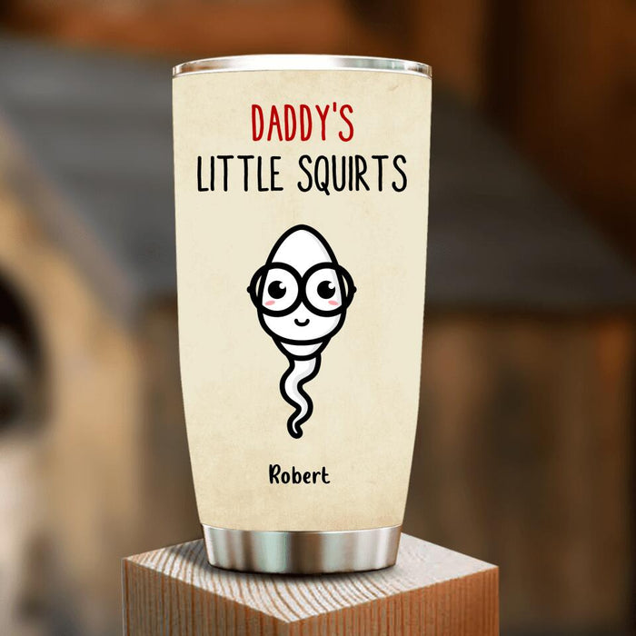 Custom Personalized Funny Father's Day Tumbler - Gift Idea For Father From Kids