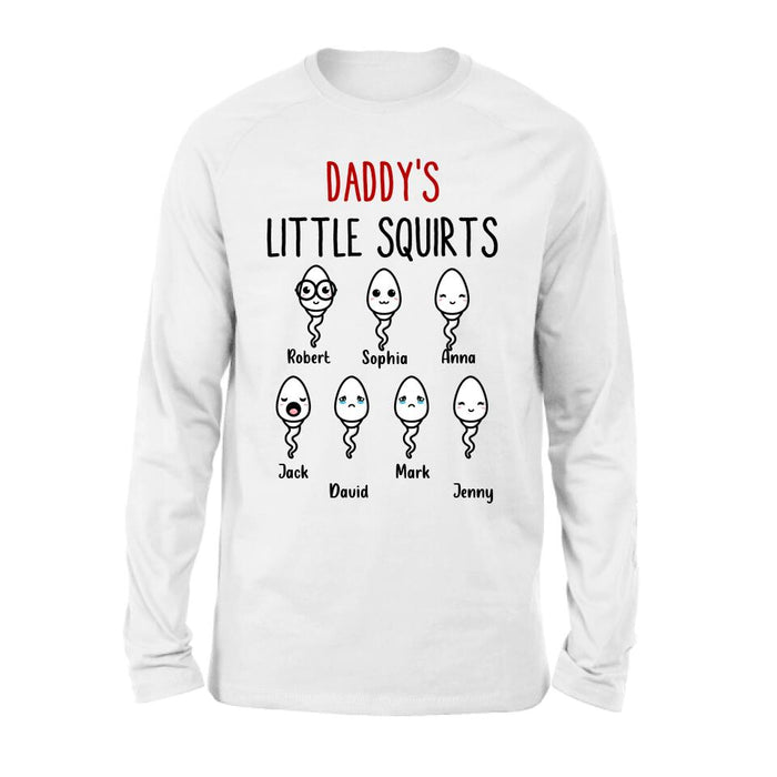 Custom Personalized Happy Father's Day Shirt - Gift Idea For Father with up to 7 Sperms