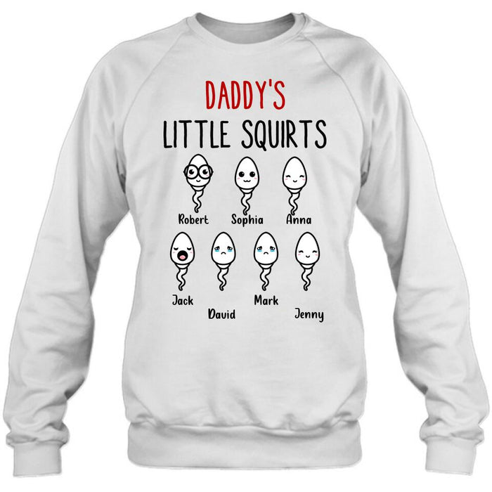 Custom Personalized Happy Father's Day Shirt - Gift Idea For Father with up to 7 Sperms