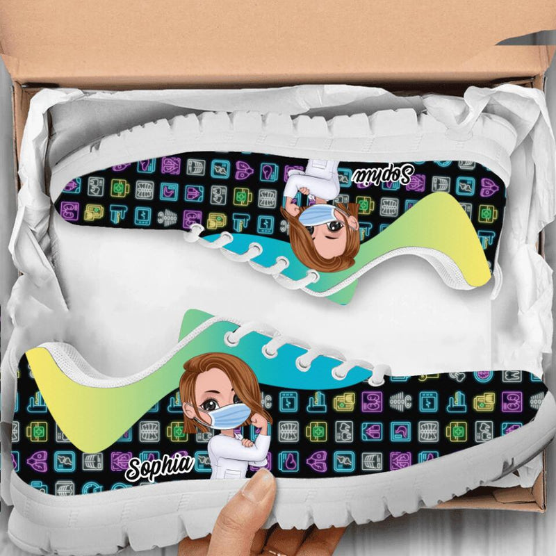 Personalized Radiographer Sneakers - Gift Idea For Radiographer/Birthday
