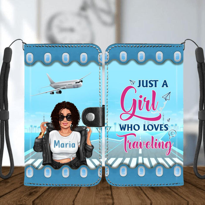 Custom Personalized Catch Flights Not Feelings Phone Wallet - Gift Idea For Bestie/ Traveling Lover