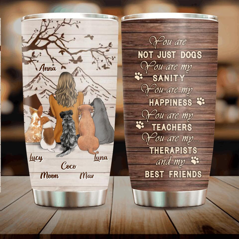 Personalized Pet Mom/Dad Tumbler - Gift Idea For Pet Lover with up to 5 Pets - You Are My Sanity