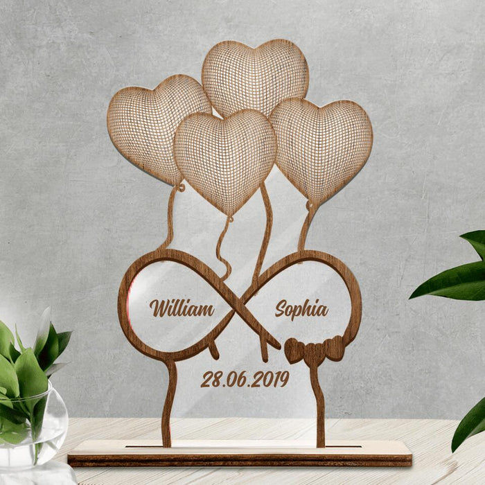 Custom Personalized Acrylic Plaque for Couple - Gift for Couples, Lovers, Husband and Wife