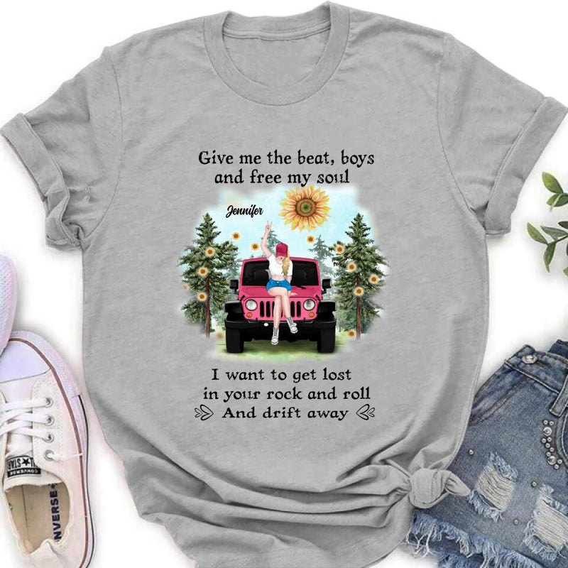 Personalized Off-road Girl Unisex/Sweatshirt/Hoodie/Long Sleeve - Gift For Best Friend - I Want To Get Lost In Your Rock And Roll
