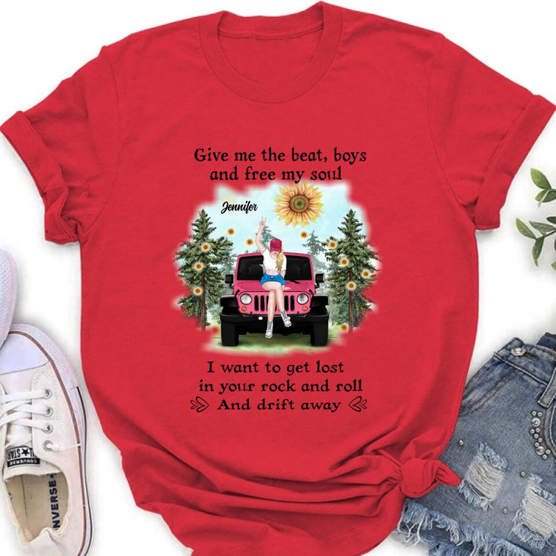 Personalized Off-road Girl Unisex/Sweatshirt/Hoodie/Long Sleeve - Gift For Best Friend - I Want To Get Lost In Your Rock And Roll