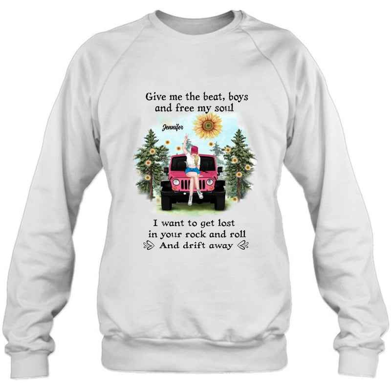 Personalized Off-road Girl Unisex/Sweatshirt/Hoodie/Long Sleeve - Gift For Best Friend - I Want To Get Lost In Your Rock And Roll