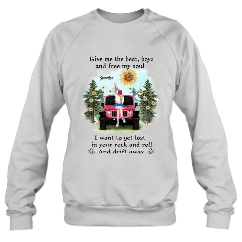 Personalized Off-road Girl Unisex/Sweatshirt/Hoodie/Long Sleeve - Gift For Best Friend - I Want To Get Lost In Your Rock And Roll