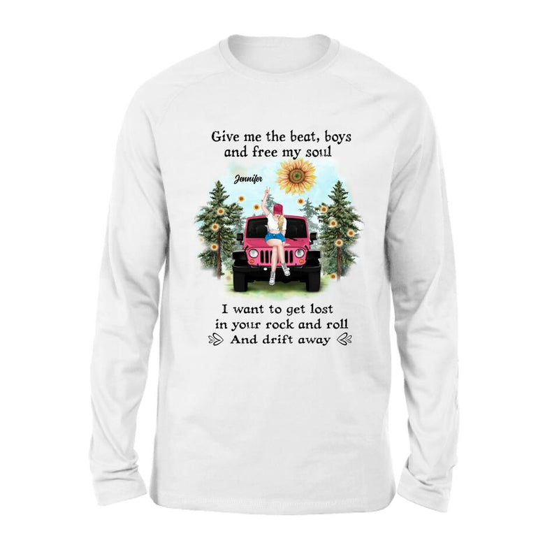 Personalized Off-road Girl Unisex/Sweatshirt/Hoodie/Long Sleeve - Gift For Best Friend - I Want To Get Lost In Your Rock And Roll