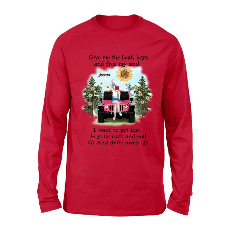 Personalized Off-road Girl Unisex/Sweatshirt/Hoodie/Long Sleeve - Gift For Best Friend - I Want To Get Lost In Your Rock And Roll