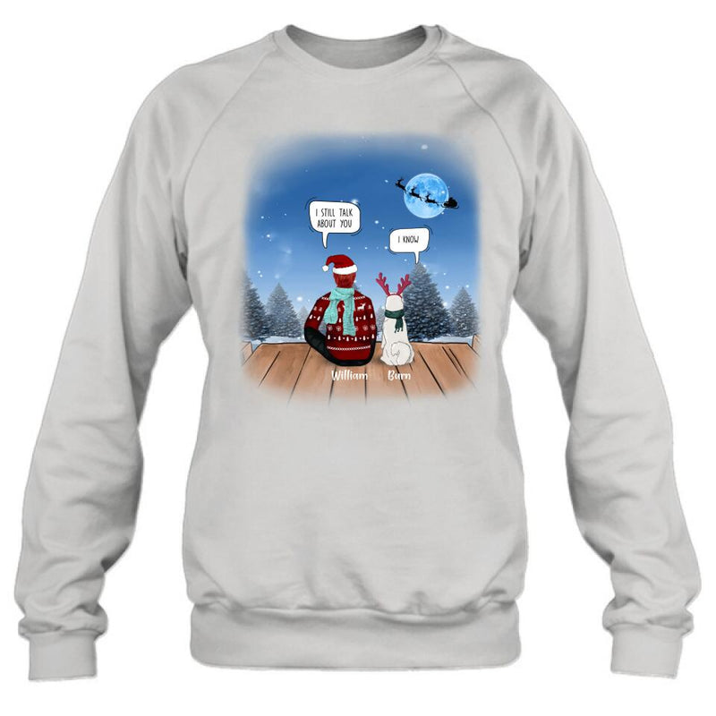 Personalized Memorial Pet T-Shirt/Sweatshirt/Hoodie - Couple/Adult With Up to 6 Pets - Best Christmas Gift For Cat/Dog Lover