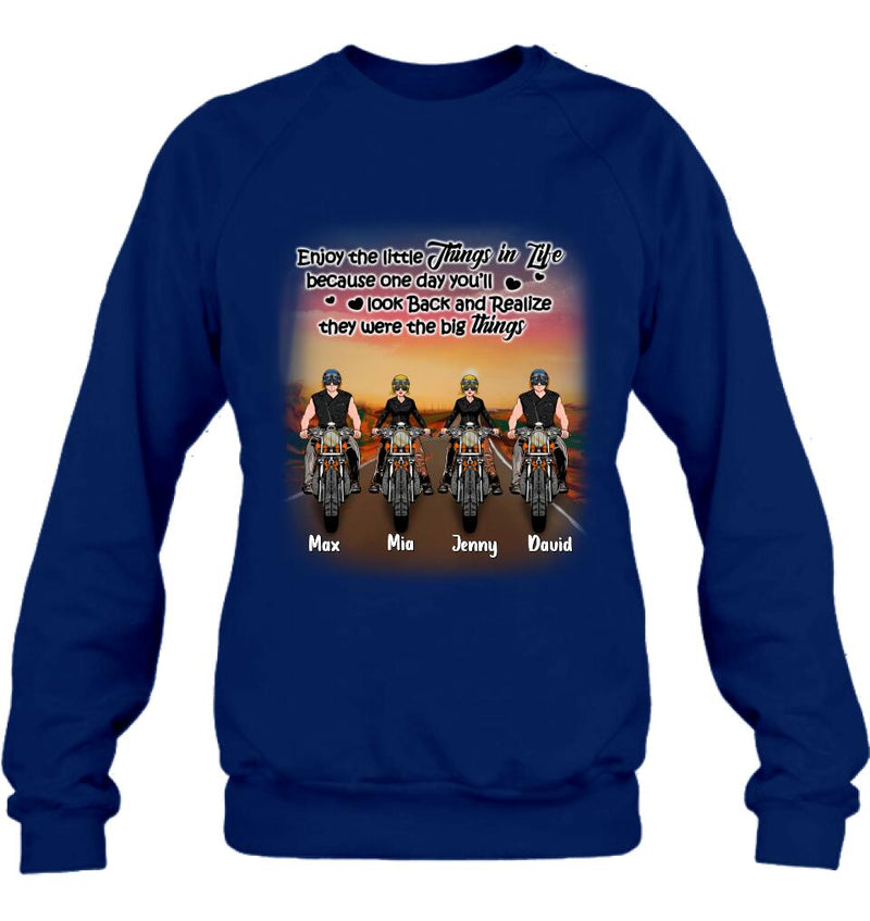 Personalized Couple Motorcycle Shirt/Pullover Hoodie - Gift Idea For Couple/Friends - You & Me We Got This