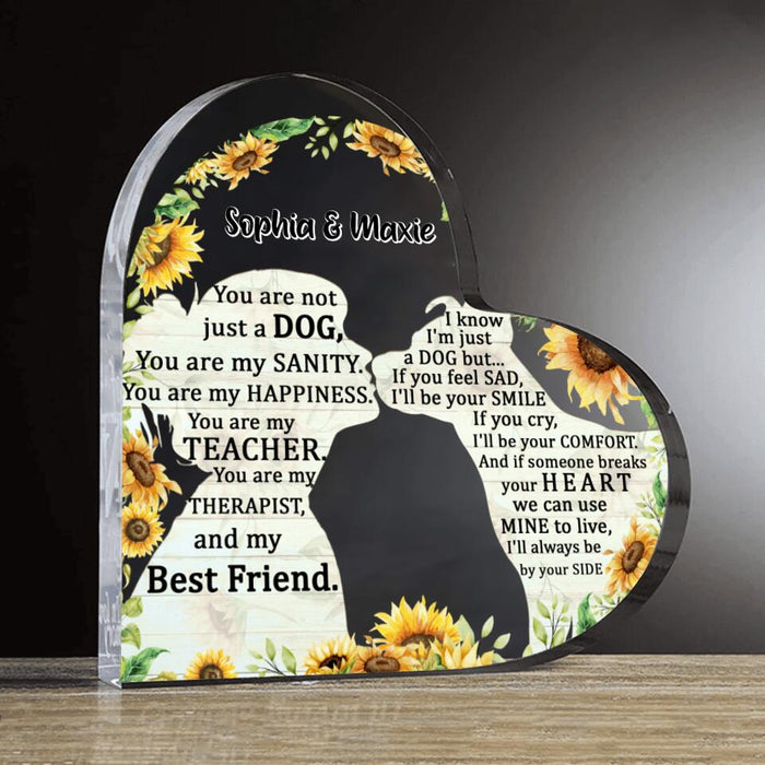 Custom Personalized Pet Mom Crystal Heart - Gift Idea For Dog/ Cat Lover - You Are My Best Friend