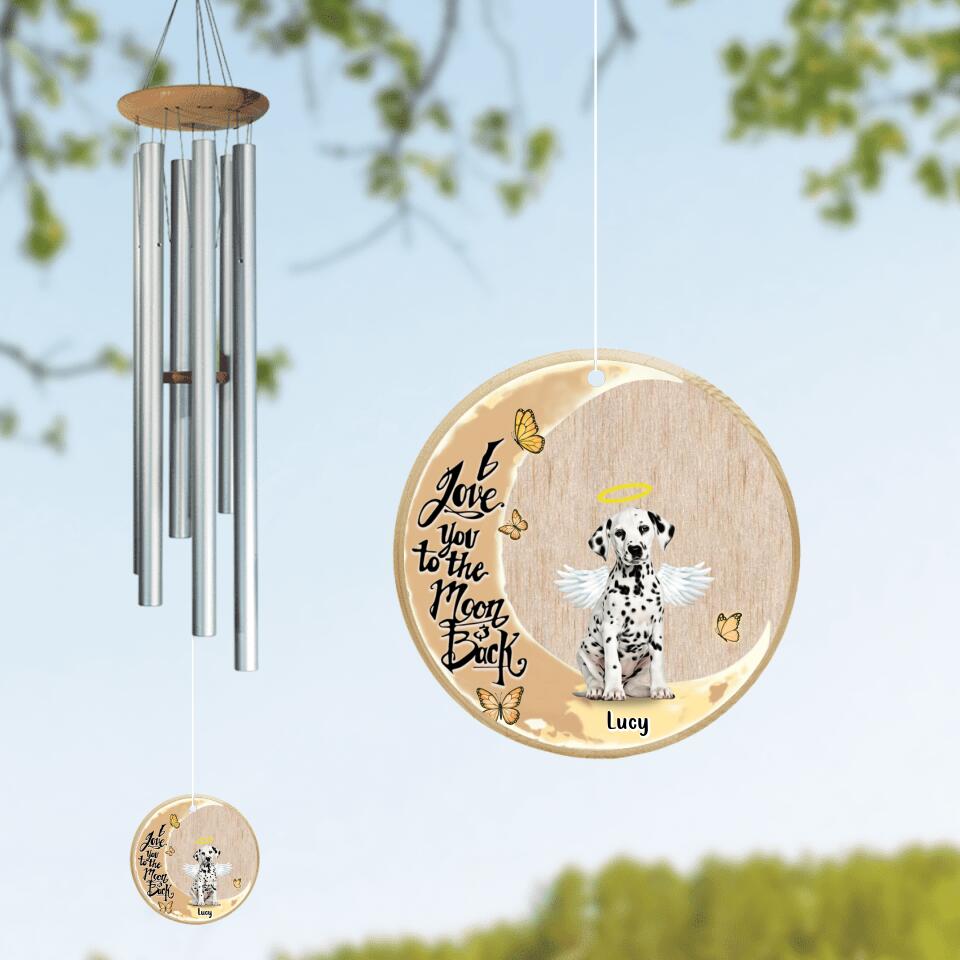 Gold and white hotsell shih-tzu wind chime