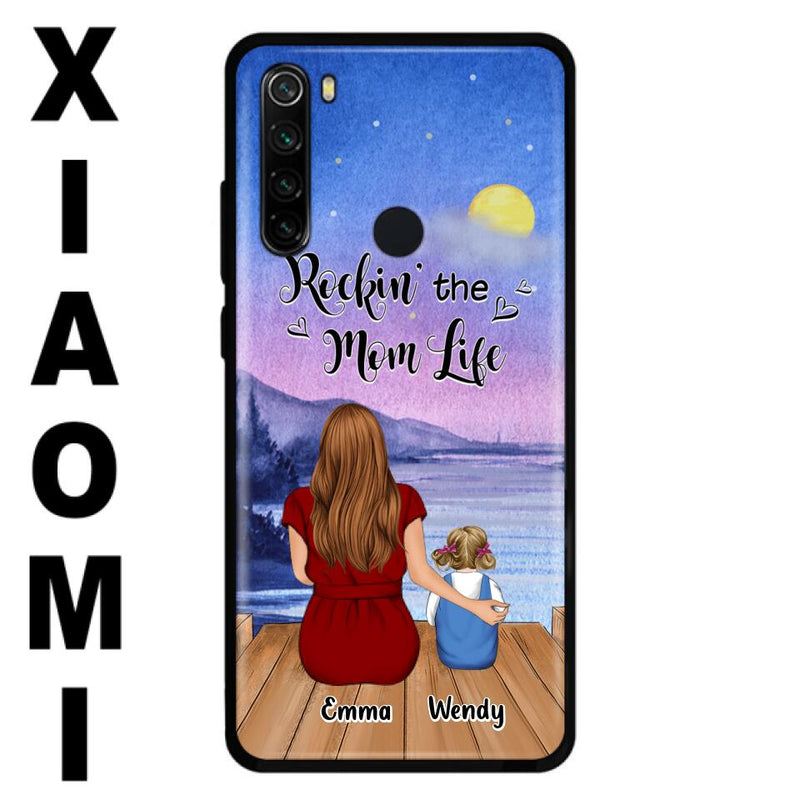 Personalized Mom Phone Case - Mom With Up to 5 Children - Best Gift For Mother's Day/Family - Rockin' The Mom Life - Case for Xiaomi, Huawei & Oppo