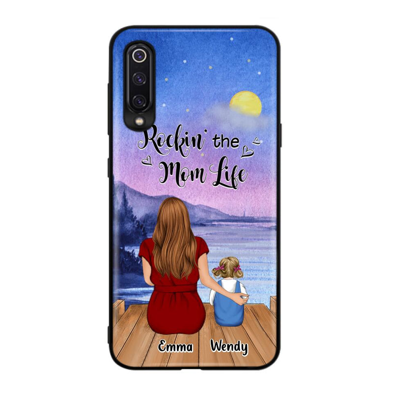 Personalized Mom Phone Case - Mom With Up to 5 Children - Best Gift For Mother's Day/Family - Rockin' The Mom Life - Case for Xiaomi, Huawei & Oppo