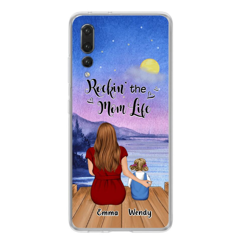 Personalized Mom Phone Case - Mom With Up to 5 Children - Best Gift For Mother's Day/Family - Rockin' The Mom Life - Case for Xiaomi, Huawei & Oppo
