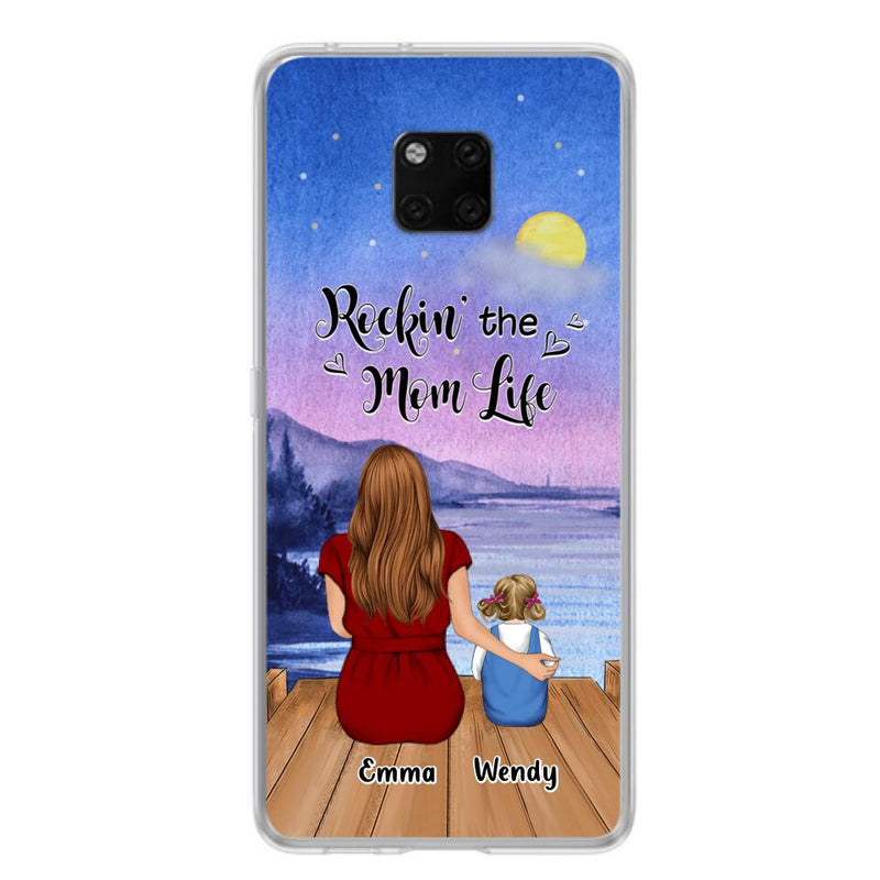 Personalized Mom Phone Case - Mom With Up to 5 Children - Best Gift For Mother's Day/Family - Rockin' The Mom Life - Case for Xiaomi, Huawei & Oppo