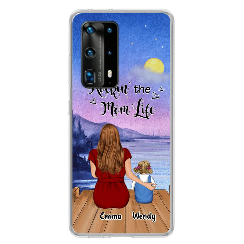 Personalized Mom Phone Case - Mom With Up to 5 Children - Best Gift For Mother's Day/Family - Rockin' The Mom Life - Case for Xiaomi, Huawei & Oppo