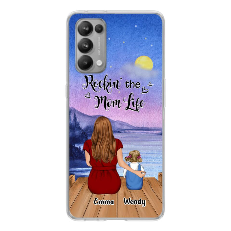 Personalized Mom Phone Case - Mom With Up to 5 Children - Best Gift For Mother's Day/Family - Rockin' The Mom Life - Case for Xiaomi, Huawei & Oppo