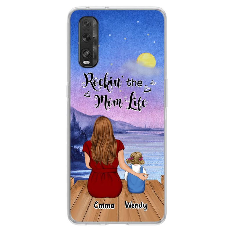 Personalized Mom Phone Case - Mom With Up to 5 Children - Best Gift For Mother's Day/Family - Rockin' The Mom Life - Case for Xiaomi, Huawei & Oppo