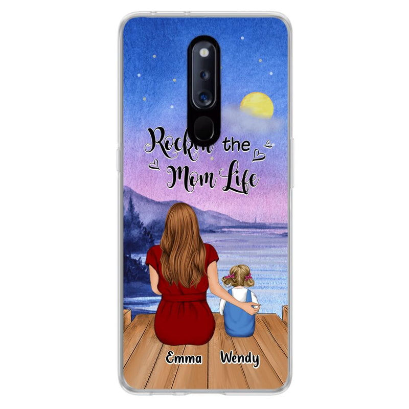 Personalized Mom Phone Case - Mom With Up to 5 Children - Best Gift For Mother's Day/Family - Rockin' The Mom Life - Case for Xiaomi, Huawei & Oppo