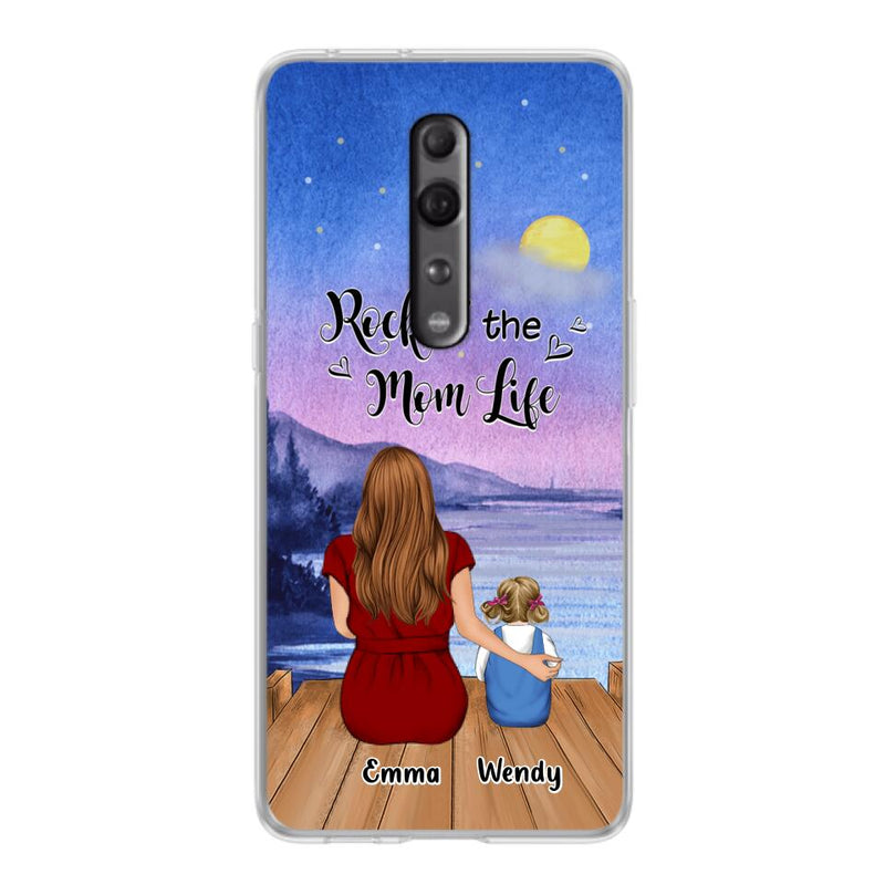 Personalized Mom Phone Case - Mom With Up to 5 Children - Best Gift For Mother's Day/Family - Rockin' The Mom Life - Case for Xiaomi, Huawei & Oppo