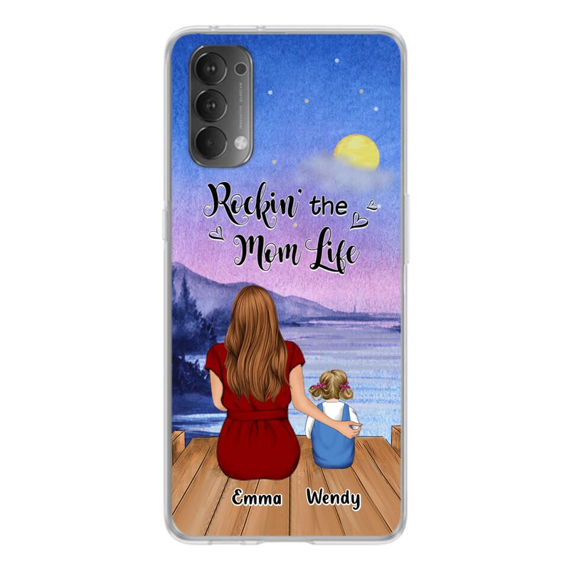 Personalized Mom Phone Case - Mom With Up to 5 Children - Best Gift For Mother's Day/Family - Rockin' The Mom Life - Case for Xiaomi, Huawei & Oppo