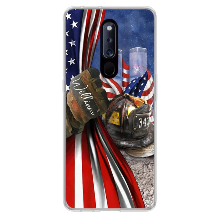 Custom Personalized Fire Fighter Phone Case - Gift Idea For 4th Of July Day - Cases For Oppo, Xiaomi And Huawei