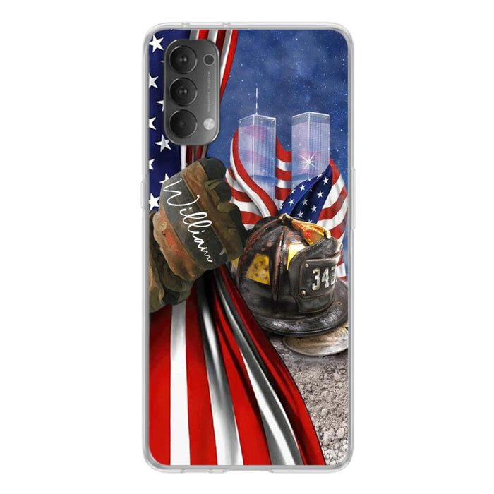 Custom Personalized Fire Fighter Phone Case - Gift Idea For 4th Of July Day - Cases For Oppo, Xiaomi And Huawei