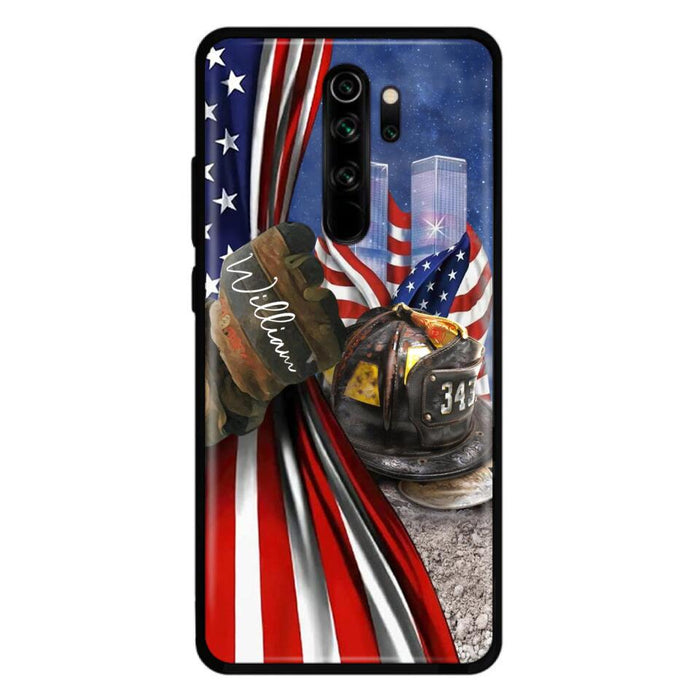 Custom Personalized Fire Fighter Phone Case - Gift Idea For 4th Of July Day - Cases For Oppo, Xiaomi And Huawei