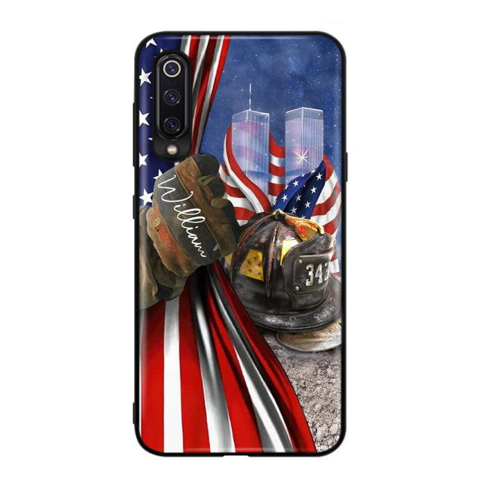 Custom Personalized Fire Fighter Phone Case - Gift Idea For 4th Of July Day - Cases For Oppo, Xiaomi And Huawei